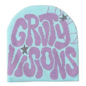 Gorros de Punto Sublimados Personalizados al por Mayor, Unisex, 100% Algodón, con Puño, Parche con Logotipo Personalizado, Diseño de Letras, Lazos de Puntos - Product Image 2