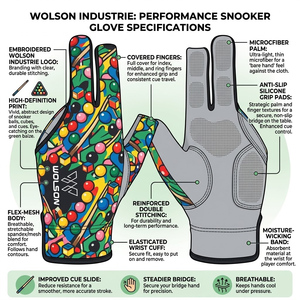 Guantes Deportivos Clásicos de Invierno para Billar, de Secado Rápido, Material de Nailon, Cómodos, Elásticos y de Alto Rendimiento - Product Image 4