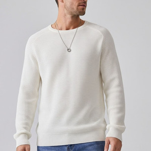 Pull en laine 100% pour homme, personnalisé, uni, hiver, respirant, vente en gros, marque privée, OEM, ODM, fournisseur d'usine, mode américaine - Product Image 5
