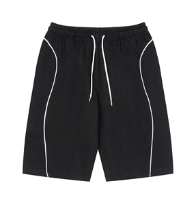 Pantalones Cortos Unisex de Felpa Terry OEM |   Pantalones Cortos Casuales con Ribete en Contraste para Gimnasio y Ropa Urbana |   Fabricante y Exportador de Ropa Personalizada - Product Image 1