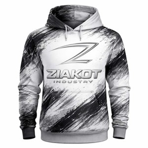 Sudadera con Capucha Estilo Pullover, Sudadera de Lujo Estilo Urbano, Sudadera Estilo Universitario, Sudadera de Moda, Color Gris Jaspeado - Product Image 4