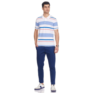 Polo respirant et absorbant la transpiration avec broderie personnalisée, design multicolore, t-shirt de sport vierge pour homme - Product Image 5
