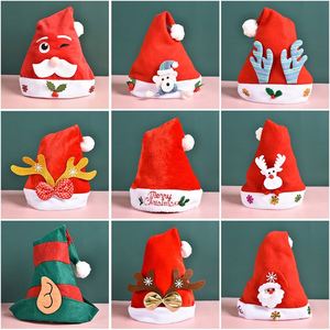 Santa Christmas <b>Hat</b> Christmas Santa Claus Party <b>Hat</b> with Lightweight Plush Material White Fur Trim and Pom Pom for <b>Holiday</b> - Product Image 2