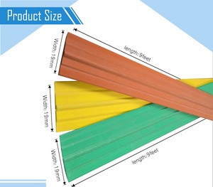 PVC Taj Flat Beading Strip <b>Plastic</b> Decorative Moulding for Ceiling Wall Panels Door Frames Furniture Edge Finishing <b>Profile</b> - Product Image 1