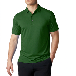 Men's Light <b>Blue</b> Solid Short Sleeve <b>Polo</b> <b>Shirt</b> Knitted Breathable Casual Style Regular Fit - Product Image 3