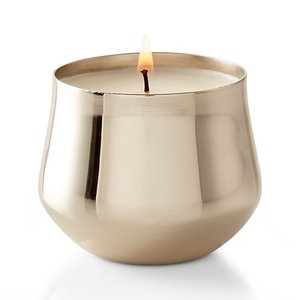 Pot à bougie décoratif en métal, pots à bougies en métal couleur or rose - Product Image 2