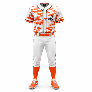 Nueva Camiseta de Béisbol Cosida con Logotipo Personalizado para Hombre, Ropa Deportiva, Uniforme de Béisbol de Manga Corta Holgado de Ronal Sports - Product Image 1