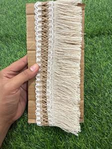 Dentelle en coton de haute qualité, fabriquée avec des fils fins pour une brillance et une durabilité durables. - Product Image 2