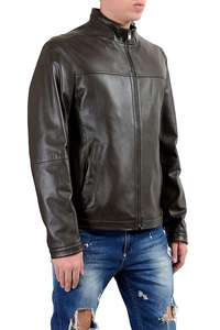 Blouson en cuir pour homme tendance 2026, blouson de moto en cuir véritable de qualité supérieure, sur mesure - Product Image 4