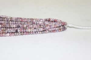 ลูกปัดอัญมณีสีชมพูธรรมชาติ100% สำหรับการทำเครื่องประดับและงานฝีมือ - Product Image 3