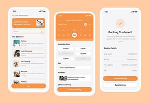 Pet Care Grooming Multi-OS Mobile App Book Grooming Vet Care Walking Boarding Training Pet Products Payments Health Reminders - Product Image 3