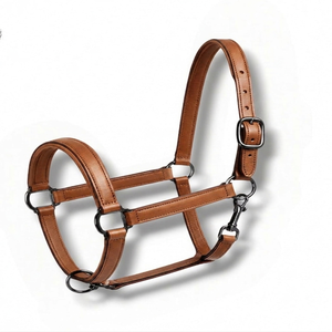 Harnais pour cheval en cuir véritable de qualité professionnelle, personnalisable avec logo, noir, marron ou beige, en cuir épais de selle, best-seller - Product Image 4