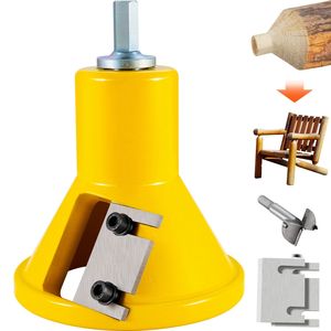 Fresa per tenoni in alluminio e acciaio di alta qualità, diametro 1,5 pollici / 38 mm, con doppia lama dritta e vite a bottone per macchine per la produzione di mobili - Product Image 1