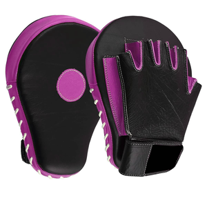 Mitaines d'entraînement en microfibre bleue avec doigts repliables, fermeture à lacets, imperméables et légères pour adultes pratiquant les arts martiaux - Product Image 6
