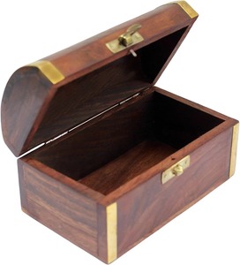 Boîte à bijoux en bois artisanale décorative, boîte de rangement multifonctionnelle pour bijoux et accessoires par AALIYAN IMPEX - Product Image 6