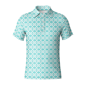 Polo de golf personnalisé avec logo imprimé pour hommes, chemise de sport à manches courtes performante, design imprimé tendance sur toute la surface - Product Image 6