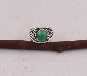 Wholesale Vintage Green Jade <b>Ring</b> 925 Sterling <b>Silver</b> Oval Jade Cabochon <b>Ring</b> B2B Jewelry Supplier Handmade Green Stone <b>Ring</b> <b>Man</b> - Product Image 2