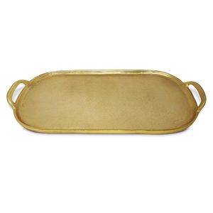 <b>Ornamental</b> Brass Serving Tray For Anniversary Wedding And Festive Gifting With Elegant Traditional Appeal - Product Image 1