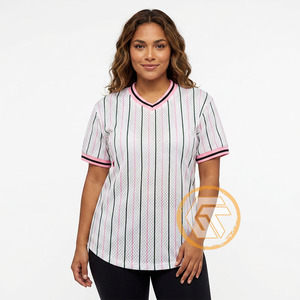 Alfa Personalizado |   Camiseta de Mujer Kapa para Hermandad, Cuello en V, Manga Corta, Tejido Transpirable Ecológico, Ropa de Verano de Alta Calidad - Product Image 4