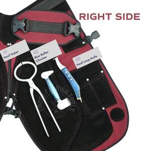 Kit complet d'outils de soin des sabots de cheval pour fermeur : Pince à sabots, Testeur de sabots, Extracteur de clous, Couteau à sabots, Couteau à sabots à boucle et Outil de ramassage - Product Image 4