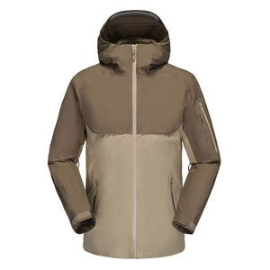 Veste de ski imperméable et chaude pour l'hiver avec protection contre la neige pour hommes et femmes, marron, pour la randonnée en montagne - Product Image 1