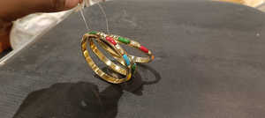 ชุดกำไลทองเหลืองเรืองแสงวินเทจกำไลข้อมือแบบเปิดปรับได้สำหรับรูปลักษณ์คลาสสิกและร่วมสมัย - Product Image 3