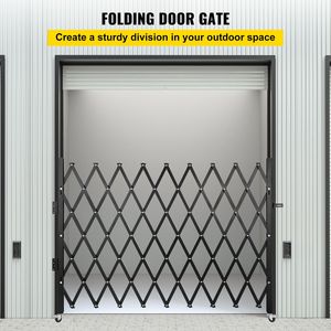 Cancello di Sicurezza in Acciaio a Fisarmonica 74" L x 51.57" A - Flessibile, Espandibile, Adatto per Palestre - Product Image 2