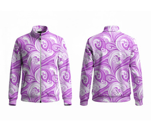 Custom Logo Full Zip Sublimation Jacket Supplier <b>Running</b> and Fitness Wear Warm Breathable Quick Dry | Sizes Men Women Youth - Product Image 4