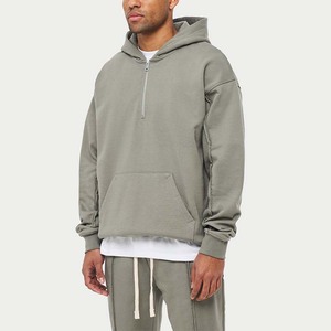 Custom Logo Men's Hooded Windproof Breathable Reversible 100% Cotton <b>Tracksuit</b> with Zipper Fly for Winter Casual Use - Product Image 1