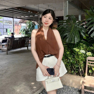 Women's Summer mini elegant hot skirt <b>set</b> for girl Sleeveless Full-Length Solid Casual Skinny Fit Washable Eco-Friendly ODM - Product Image 4