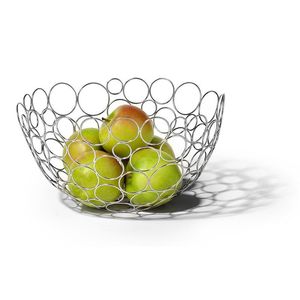 Panier à fruits en métal fait main élégant pour la décoration de la salle à manger à la maison, avec un motif ouvert et une construction solide - Product Image 2