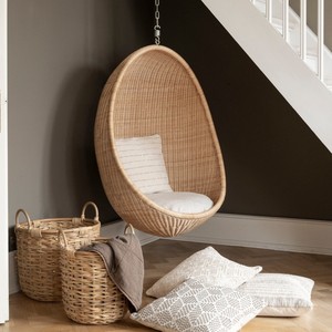 Best deal rattan cocoon swing chairs high quality <b>egg</b> <b>basket</b> pod seat weaving hanging chair - Product Image 6