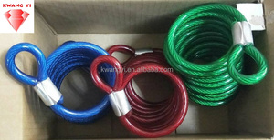 Câble de sécurité en acier torsadé vert pour machines de jeu, type Y / Câble de sécurité de type Y pour machine de flipper Kwang Yi - Product Image 5