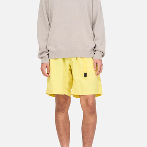 Short de bain pour homme, best-seller, uni, décontracté, écologique, à séchage rapide, en nylon, couleur jaune, respirant, avec taille élastique - Product Image 3