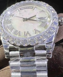 Reloj Mecánico Automático de Acero Inoxidable para Hombre, Estilo Hip Hop, Correa de Cuero, Movimiento ETA, Esfera de 42 mm, Resistente al Agua - Product Image 4