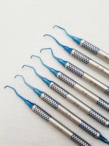 Kit d'instruments chirurgicaux dentaires manuels en acier inoxydable pour restauration composite, double embout 2,1 mm/2,4 mm, certifié CE - Product Image 4