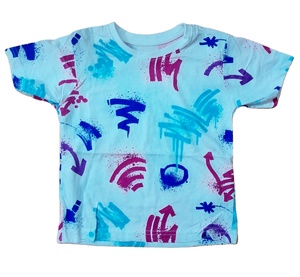 เสื้อยืดเด็กผู้ชายแขนสั้นผ้าฝ้ายพิมพ์ลายการ์ตูนนุ่มสบายๆ - Product Image 3