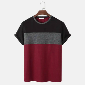 เสื้อยืดผู้ชายผ้าฝ้ายผสมโพลีเอสเตอร์ มีสินค้าในสต็อก เสื้อยืดผู้ชายขายดี ราคาถูก เสื้อยืดสั่งทำ - Product Image 1