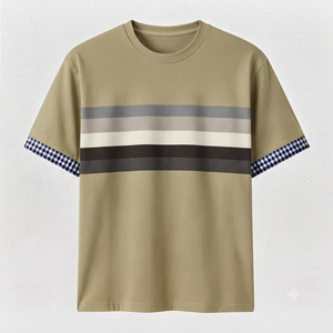 Fabricants de t-shirts OEM, prix de gros bon marché, 100% coton tricoté, 200 grammes, t-shirts vierges personnalisés avec logo imprimé pour hommes - Product Image 6