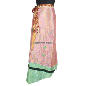 New 2026 Latest Design Long Magic <b>Wrap</b> Skirt Reversible Two Layer Silk Skirts All Piece <b>Wrap</b> Skirt Magic 38" <b>Sarong</b> Pareo Custom - Product Image 5