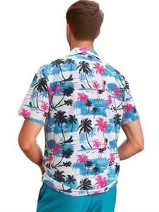 Camisas de Lino para Hombre Estilo Hawaiano Vintage de Primavera, Talla XL Plus, Estampado 3D en Relieve, Camisas Casuales con Bordado - Product Image 2
