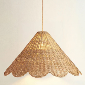 Wide Natural Woven Pendant Light Jute Handwoven Hanging Pendant <b>Lamp</b> 100% Handwoven - Product Image 5