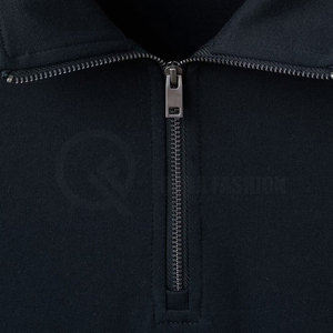 Haut en polaire mi-zippé pour homme en coton mélangé, style décontracté, haute qualité, toucher doux, confort extérieur - Product Image 5