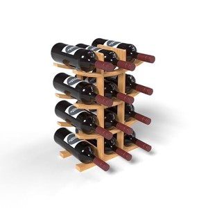 Porte-bouteille à vin en métal minimaliste, design géométrique, vente en gros - Product Image 4