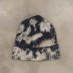 Bonnets d'hiver chauds en acrylique, tricotés, avec revers, design tie-dye personnalisé, logo, pour hommes et femmes, bonnet unisexe en jacquard - Product Image 5