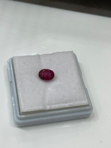 พลอยทับทิมธรรมชาติสีชมพูทรงหลวมได้รับการรับรองทรงวงรีตัดสำหรับทำเครื่องประดับทำวัสดุคุณภาพสูง - Product Image 3