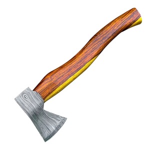 Hache artisanale en acier Damas forgé sur mesure, acier à haute teneur en carbone, manche en bois, hache industrielle en acier Damas pour le bricolage, à vendre - Product Image 3