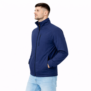 Men’s Custom Lightweight <b>Zip</b>-<b>Up</b> <b>Jacket</b> with Contrasting Color Design – High-Quality Wholesale Sportswear for USA Buyers - Product Image 3