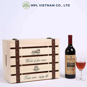 Gobelet rafraîchissant en bois de pin vintage bohème OEM avec logo personnalisé, écologique, haute qualité, fabriqué au Vietnam - Cadeau pour les amateurs de vin - Product Image 2