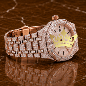 Luxury VVS Moissanite Diamond Watch Men Full Iced Out Stainless Steel Bracelet Watch - Product Image 2